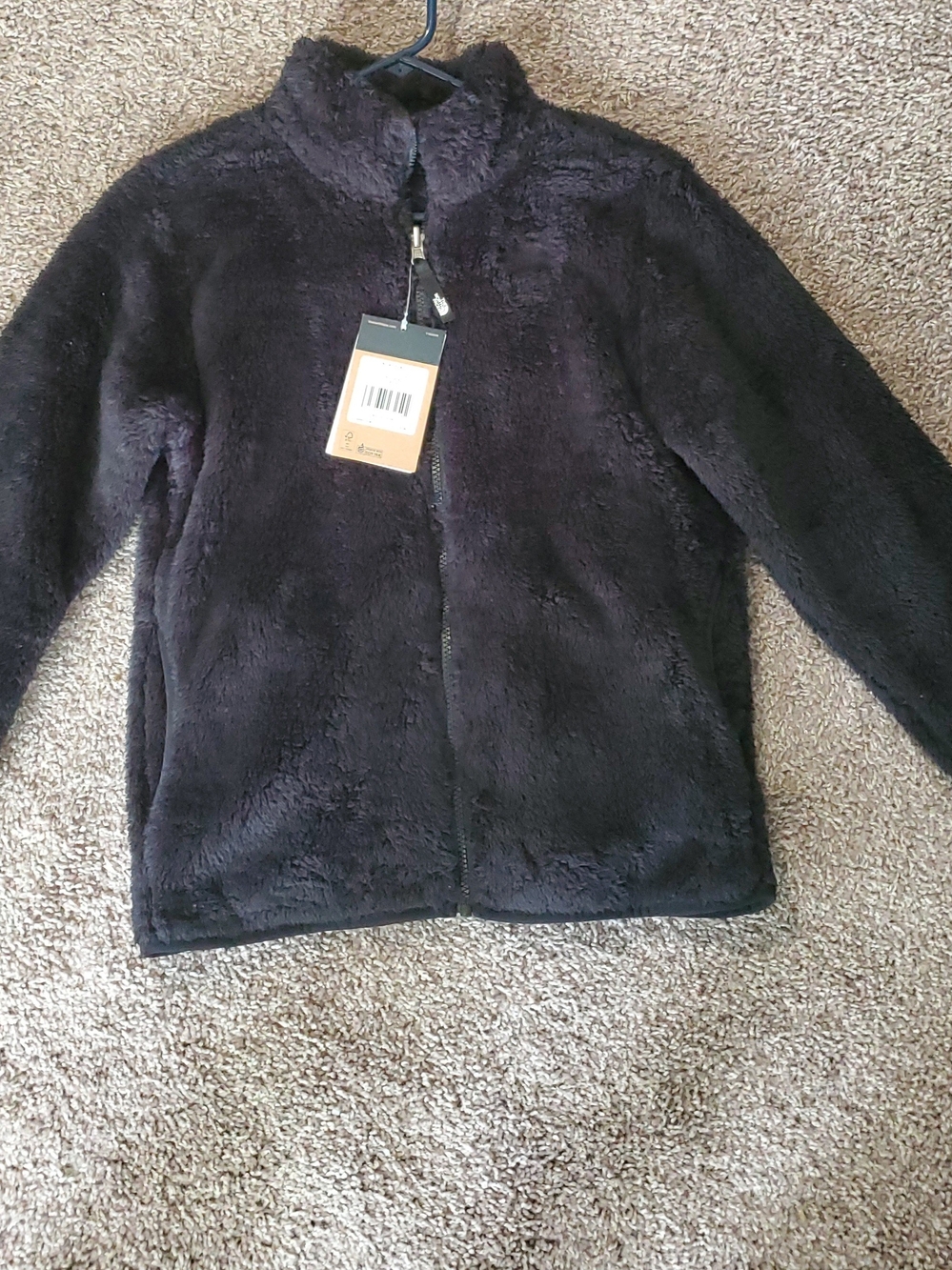 The North Face Kids Black Plush Full-Zip Jacket